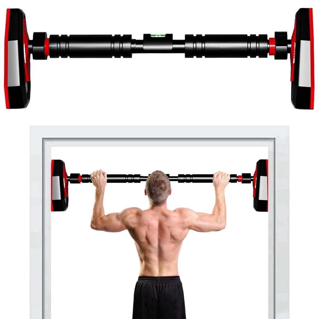 Pull up Bar for Doorway No Screws, Adjustable Chin up Bar for Door Frame, Strength Training Pull-Up Bars for Home, Width 28.74-39.37 Inches with Locking Mechanism, No Punching