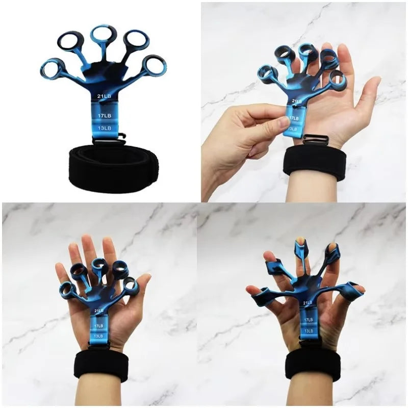 Finger Gripper and Exerciser for Guitarists - 6 Resistance Levels for Hand Strengthening and Rehabilitation