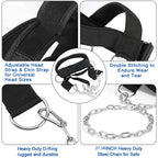 Head Neck Training Head Harness Body Strengh Exercise Strap Adjustable Neck Power Training Gym Fitness Weight Bearing Cap